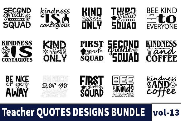 15 Teacher Quotes Designs Bundle Review
