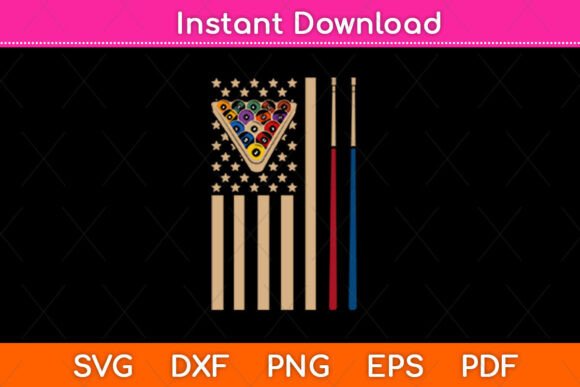 Billiard Stick American Flag SVG: A Designer Review