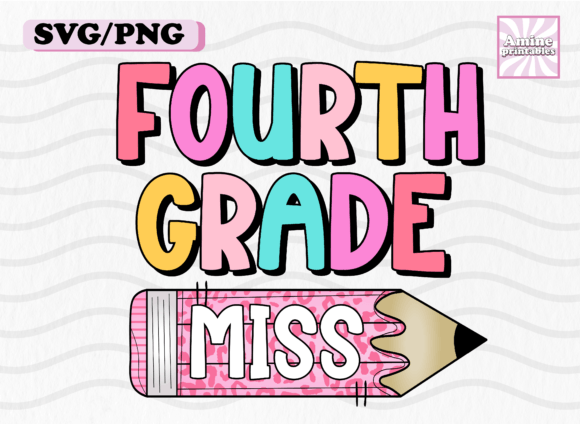 Fourth Grade School Girl Pencil Teacher Design Review