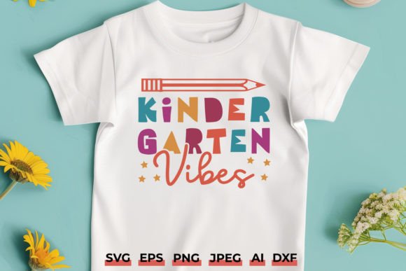 Kindergarten Vibes SVG Design: A Cheerful Embroidery Choice