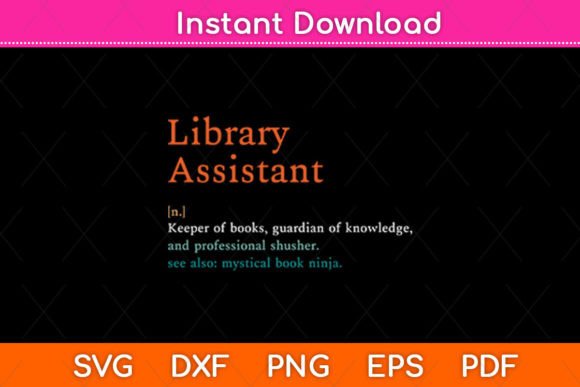 Library Assistant Definition SVG: An Embroidery Review