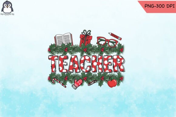 Merry Happy Christmas Teacher PNG Review