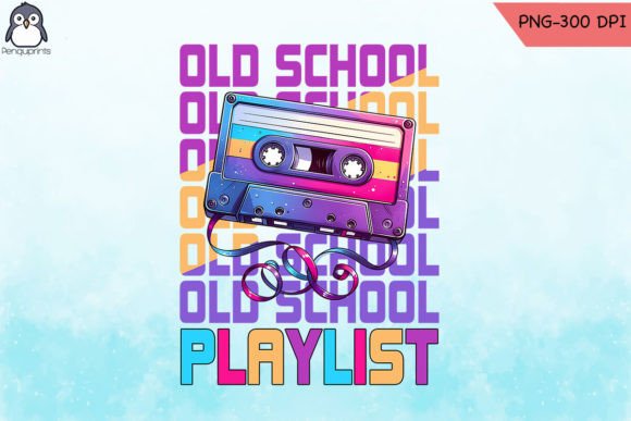 Old School Playlist Sublimation PNG Review