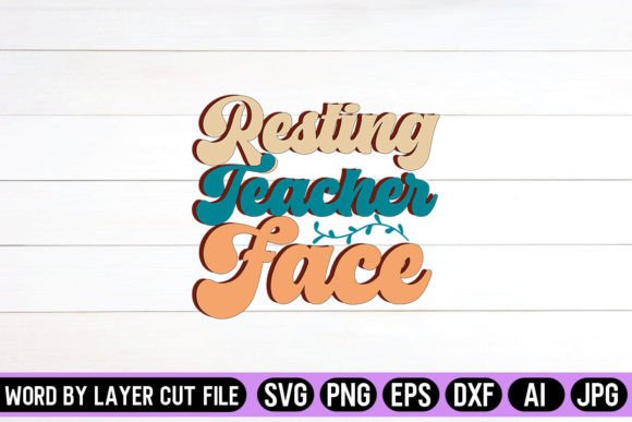 Resting Teacher Face Retro Design Review