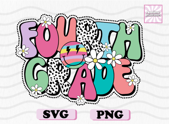 Retro School 4th Grade Dalmatian Dots Review