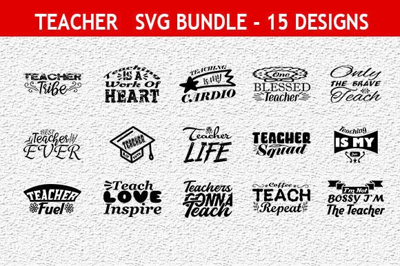 Teacher 15 Quotes Designs Bundle Review