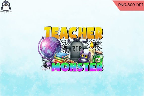 Teacher of Monsters Halloween PNG: A Spooky Delight
