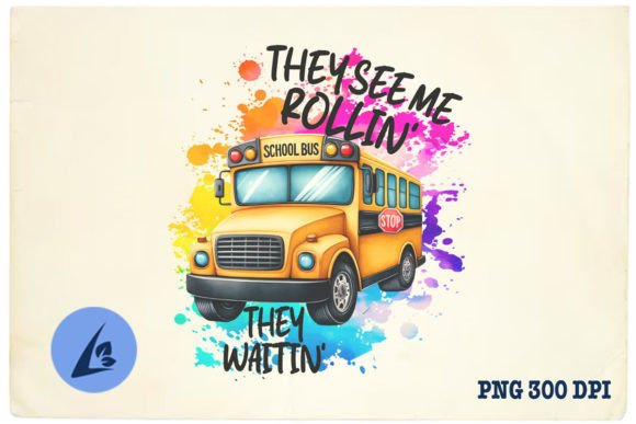 They Waitin School Bus Driver PNG: A Stitch Test